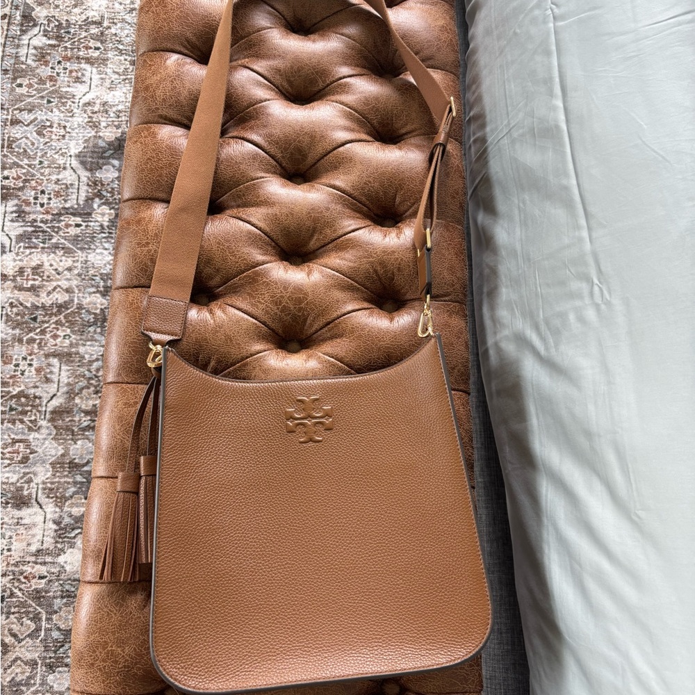 Tory Burch Brown Leather Shoulder Bag
